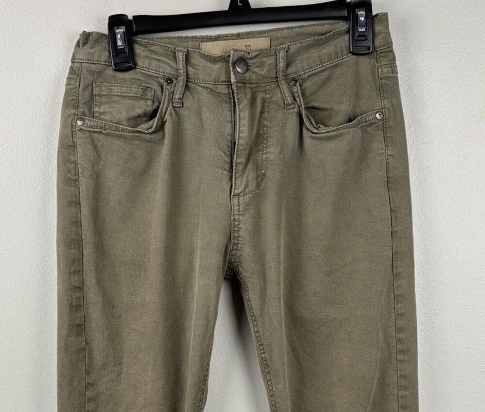 Joes Jeans Chino Pants Army Green Flat Front Straight Leg Women’s Sz 29